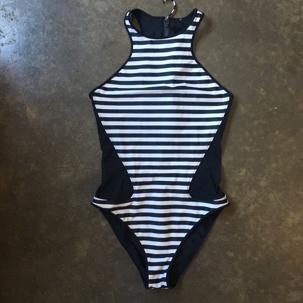 Lululemon stripped one piece swimsuit